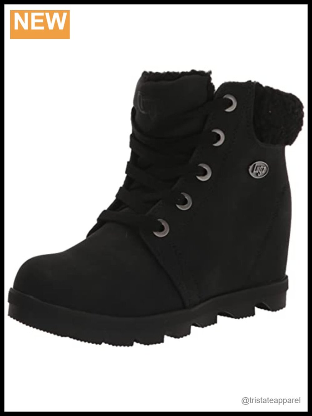 Lugz Women's Marsella Mid-Calf Lace Up Fleece Lined Fashion Boots